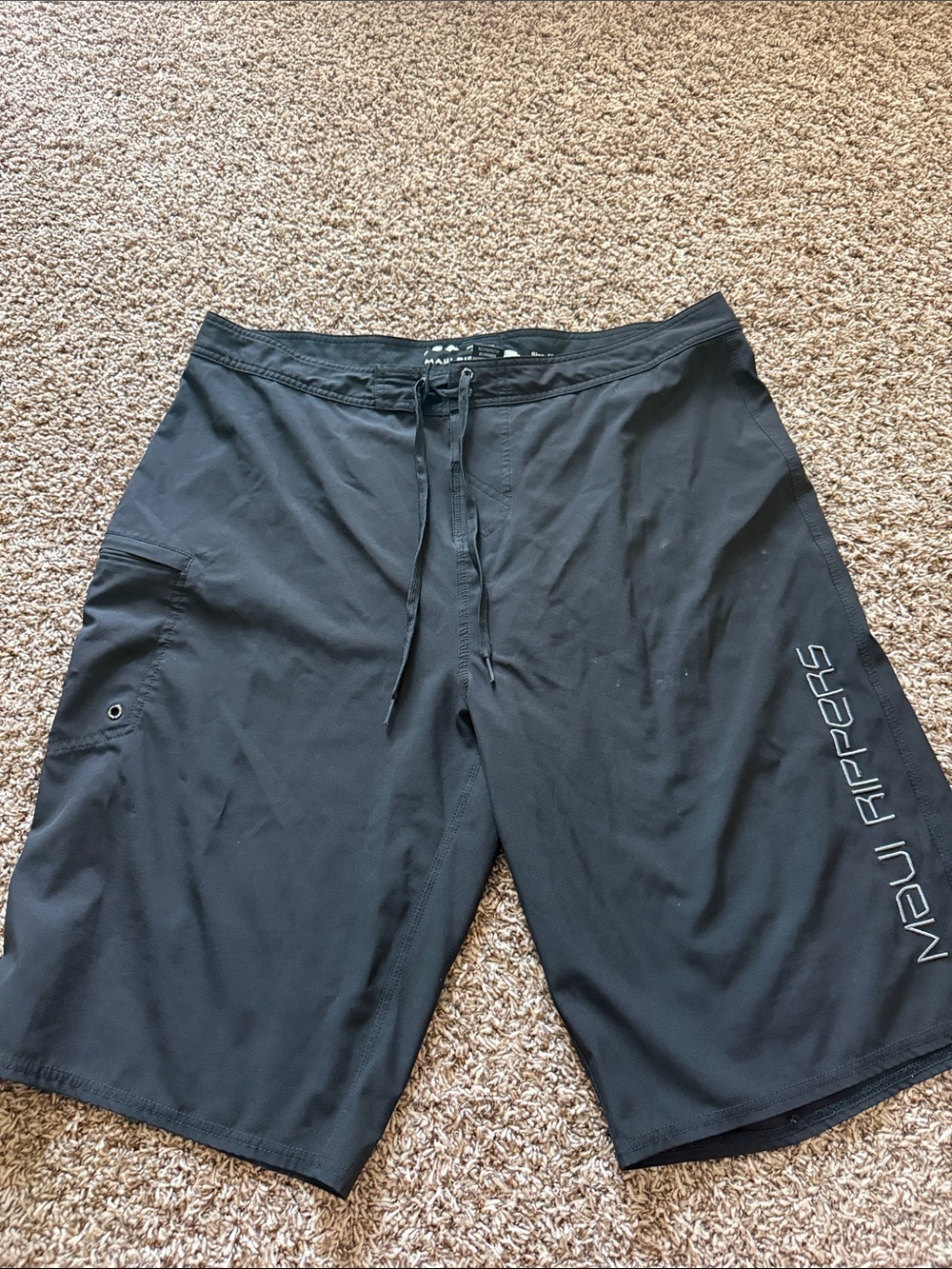 Maui Rippers Black Men's Swim Board Shorts